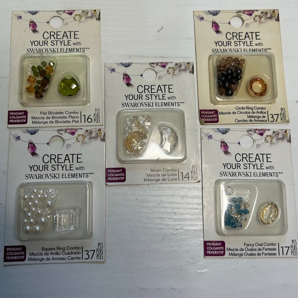 EK Success Swarovski Golden Shadow Designer Bead Lot